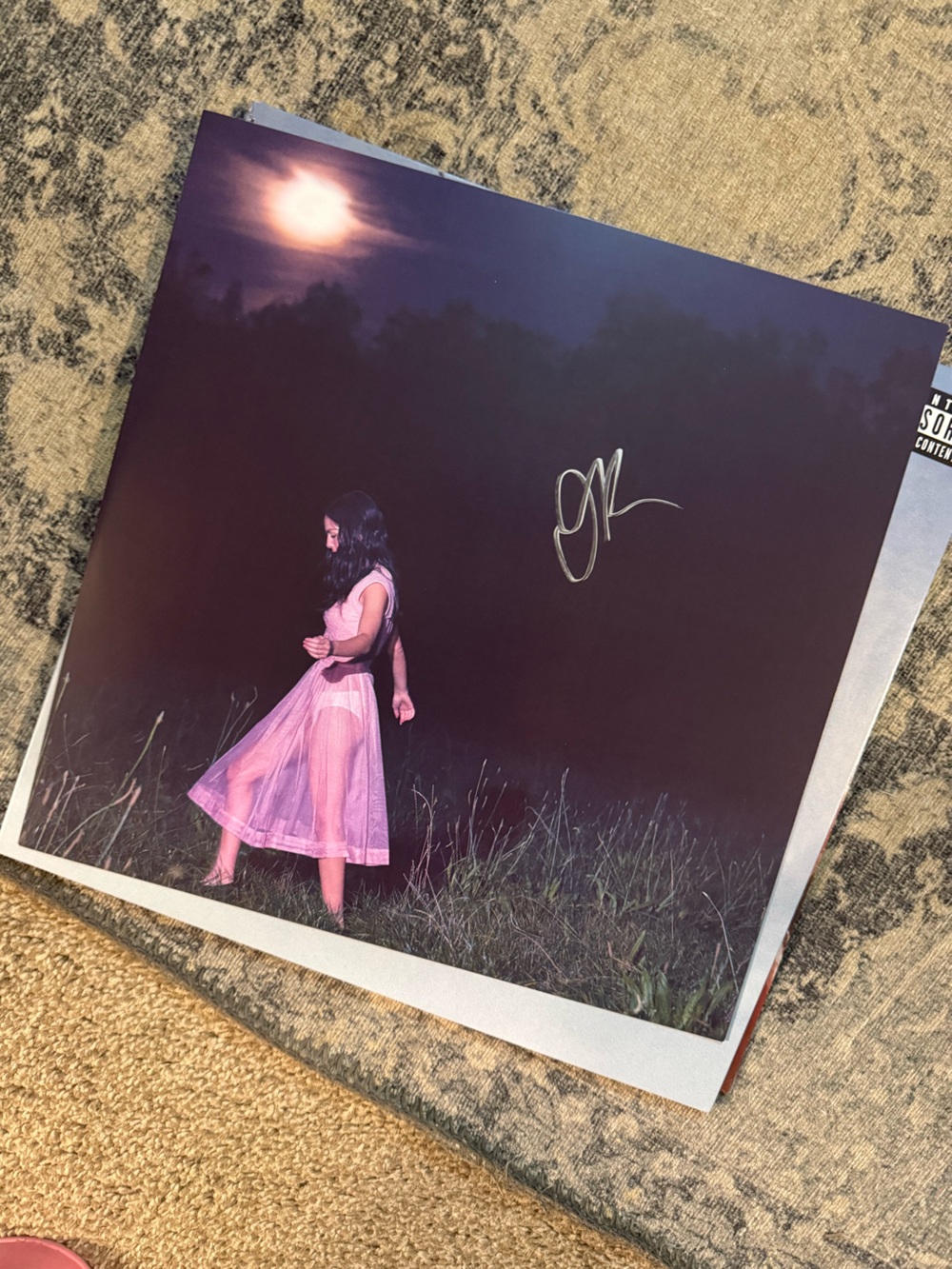 Olivia Rodrigo signed vinyl you seem pretty sad for a girl so in love